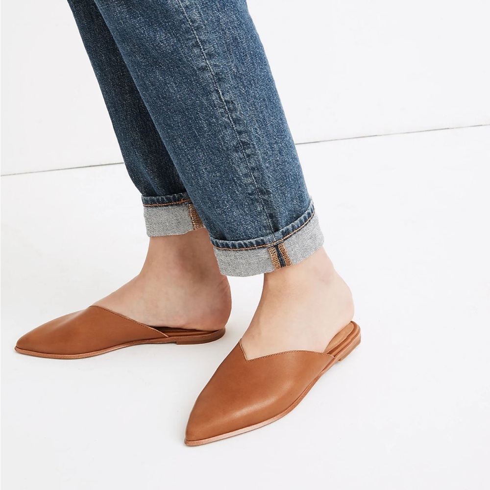 NWOB Madewell Emilia leather mules size 10